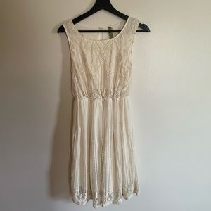 Francesca’s cream lace mini dress